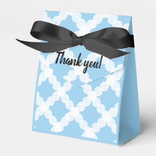 Cute Tack Blue och white Presentaskar