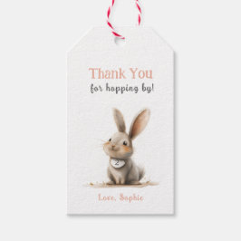 Cute Tack Bunny Birthday Gift-Märkre Presentetikett