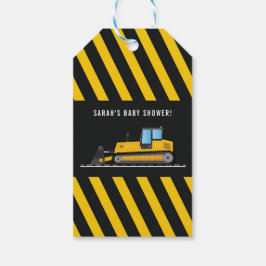 Cute Tack ger Märkre under byggtema Presentetikett