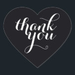 CUTE TACK HEART SEAL modern enkel svart Hjärtformat Klistermärke<br><div class="desc">En söt liten TACK-dekal som kan användas för alla tillfälle - bröllop,  babydusch,  födelsebesked,  studenten,  handgjorda hantverksartiklar eller kläder för småföretagsförpackningar osv.</div>