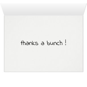 Cute Tack Tack en bunt Hälsningskort