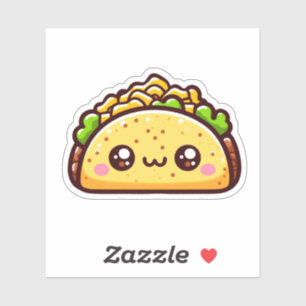 Cute taco Anpassningsbar-cut Vinyl Stickers Klistermärken