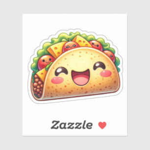 Cute taco Anpassningsbar-cut Vinyl Stickers Klistermärken