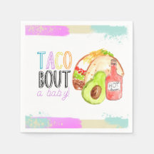 Cute taco Fiesta babyduschnapkin party