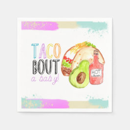 Cute taco Fiesta babyduschnapkin party Pappersservett
