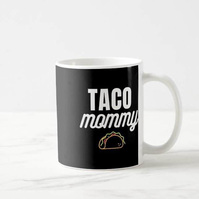 Cute Taco Mamma för Cinco de Mayo Fiestas med Tac Kaffemugg (Höger)