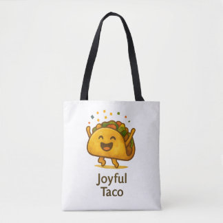 Cute Taco Pattern All-Over-Print Tote Bag Tygkasse