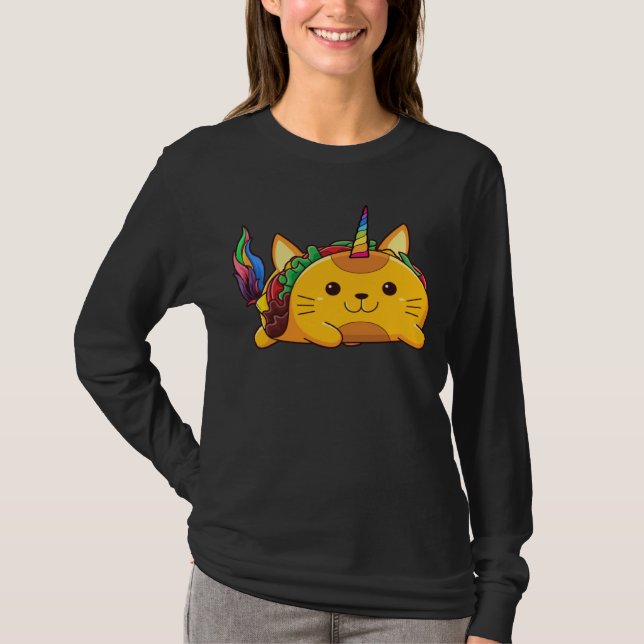Cute Taco Unicorn Mexican Cinco de Mayo Unitaco Ki T Shirt (Framsida)