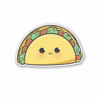 Cute Tacos Stickers Klistermärken