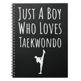 Cute Taekwondo Gifts For Baby Boys Kids TKD Lover Anteckningsbok