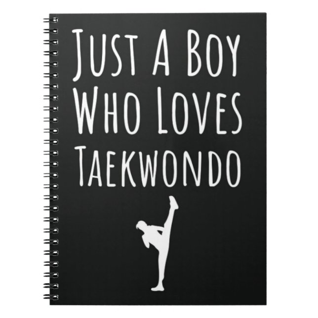 Cute Taekwondo Gifts For Baby Boys Kids TKD Lover Anteckningsbok (Framsidan)