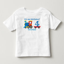Cute Tåg Birthday Småbarn T-shirt