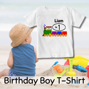 Cute Tåg Boy's första födelsedag T Shirt