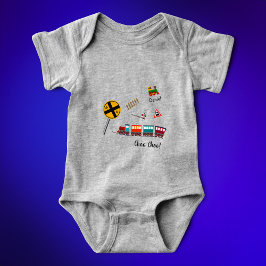 Cute Tåg Little Boy First Namn Choo Choo Choo T Shirt