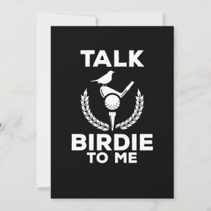 Cute Talk Birdie till mig Ljug Golfning Inbjudningar