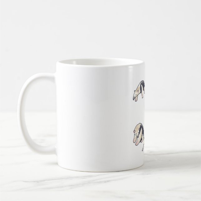 Cute tamandua Delight � Cute Animal Art Kaffemugg (Vänster)