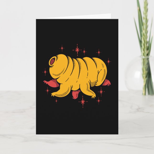 Cute tardigrade kort (Framsida)