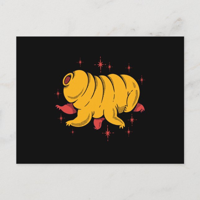 Cute tardigrade vykort (Framsida)