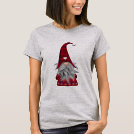 Cute Tartan Gnome jul Elf T Shirt
