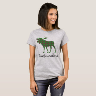 Cute Tartan moose Newfoundland shirt Tee Shirt