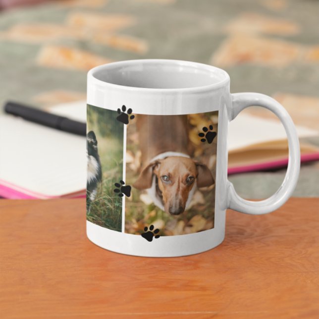 Cute Tass Avtryck Fyra Husdjur Foton Kaffemugg (Skapare uppladdad)