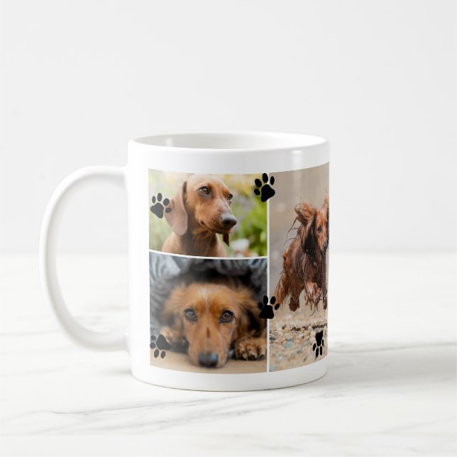 Cute Tass avtryck Sex Pet Photos Kaffemugg (Vänster)