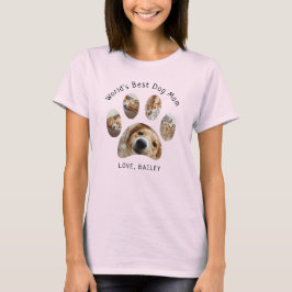 Cute Tass Pet Photo Collage Best Hund Mamma T Shirt