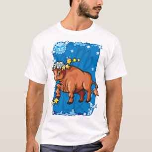 Cute Taurus Bull natten himlar T Shirt