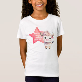 Cute Taurus Zodiac Sign Jersey for Girl T Shirt