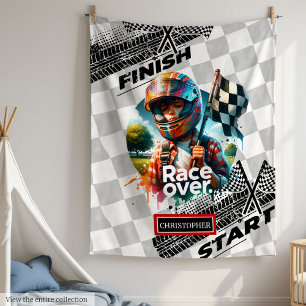 Cute Tävla Blanket Formel 1 Boy Birthday Gift Fleecefilt