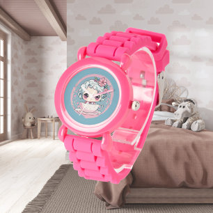 Cute Tea Kopp Doll eWatch Watch Armbandsur