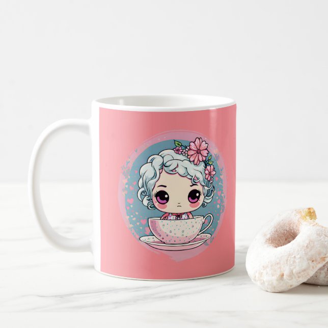 Cute Tea Kopp Doll Mugg (Med munk)