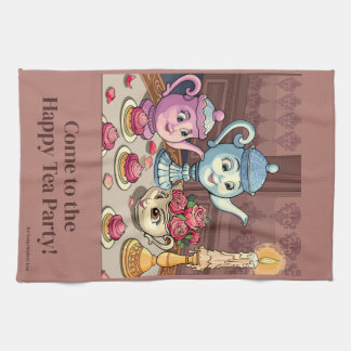 Cute Tea Party kökshanddukar i Kopp
