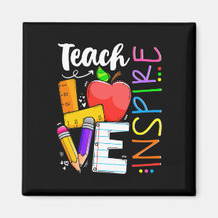 Cute Teach Kärlek och Inspire Manar Women Lacher Magnet