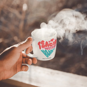 Cute Teach och COFFEE Red/Blue Mugg