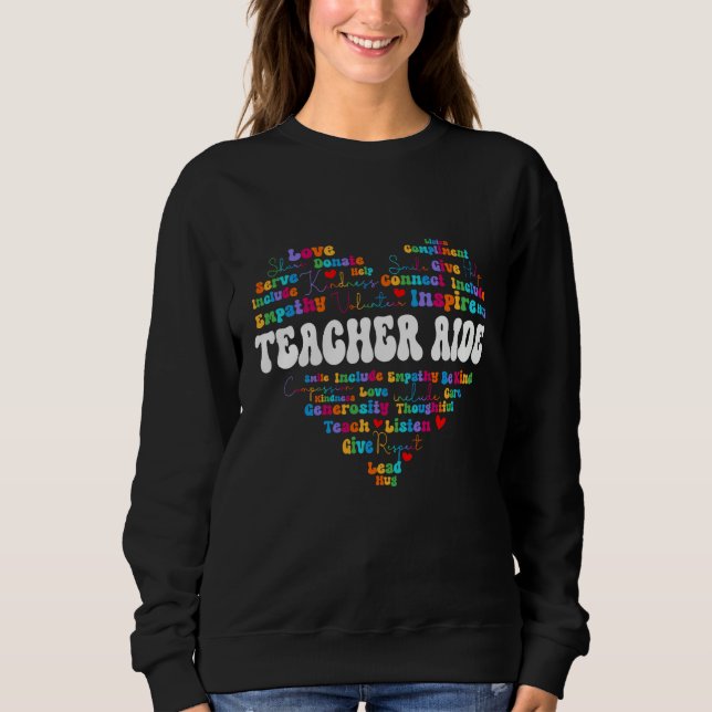Cute Teacher Aide Appreciation Week back to school T Shirt (Framsida)