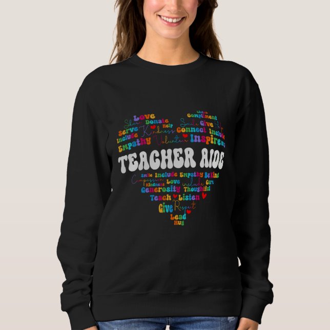 Cute Teacher Aide Appreciation Week back to school T Shirt (Framsida)