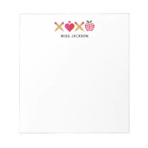 Cute Teacher Appreciation XOXO Colorful