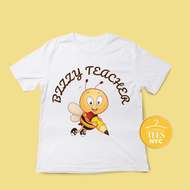Cute Teacher Gift Busy Bee T Shirt (Skapare uppladdad)