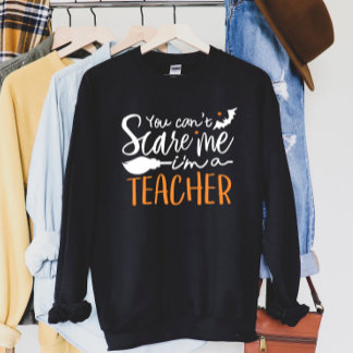 Cute Teacher Halloween Unisex Lång Ärmad Tröja