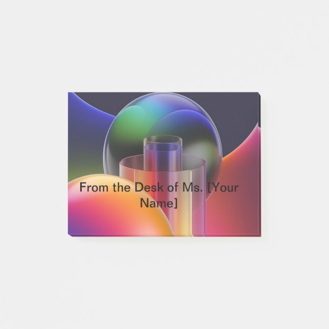 Cute Teacher Post-it Notes | Personalized Classroo Block (Framsida)