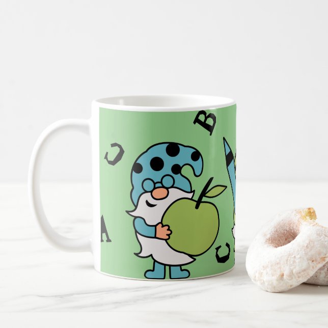 Cute Teacher School Gnomes Coffee Mugg, Kopp (Med munk)