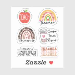 Cute Teacher Sticker Pack - Lärarens uppskattning Klistermärken