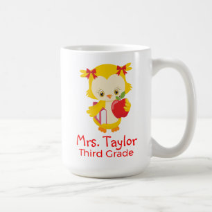 Cute Teacher uggla Kaffemugg