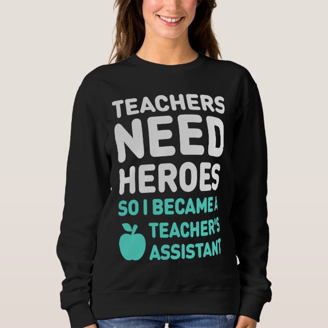 Cute Teacher's Assistant  Teaching Assistant T Shirt (Framsida)