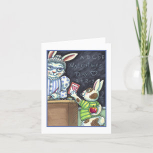 CUTE TEACHER'S PET, APPLE & VALENTINE BUNNY KIN HELGKORT
