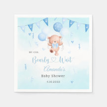 Cute Teady Baby Bear-vattenfärgen Boho Blue Ballog