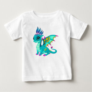 Cute Teal Dragon T Shirt