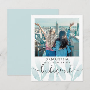 Cute Teal, kommer du att bli mitt Bridesmaid Photo