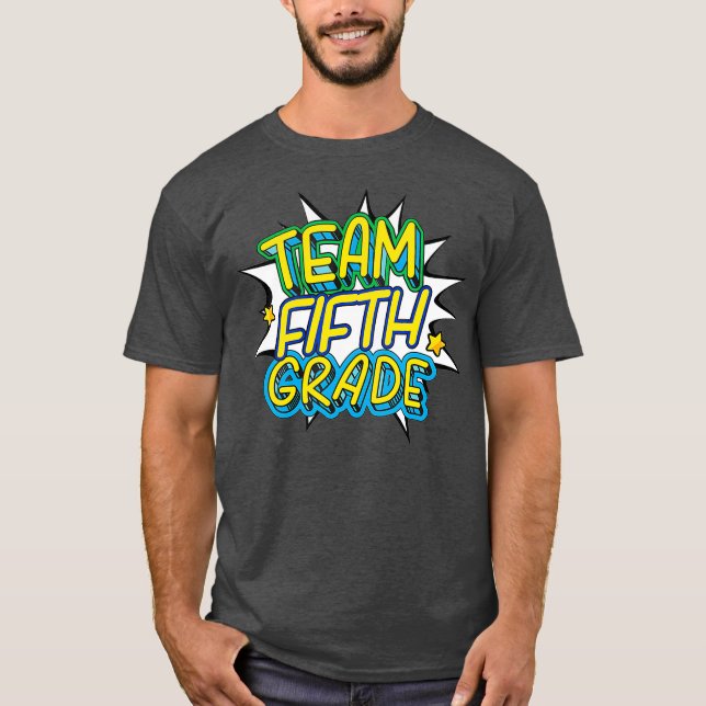 Cute Team 5:e Klass Lacher Student Tees T Shirt (Framsida)